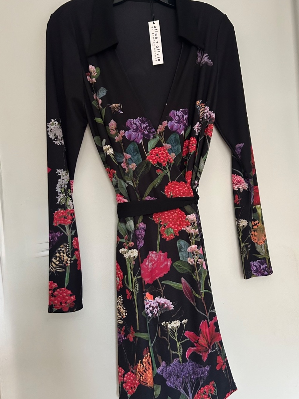 Alice + Olivia Millicent Mini Dress Secret Garden size 4 - Picture 8 of 14